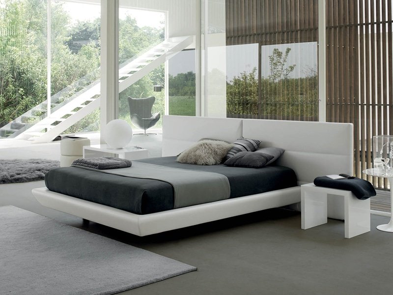 Letto Matrimoniale Imbottito Moderno Tolomeo Rigo Salotti