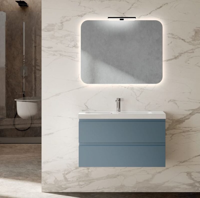 Mobile Bagno Salva Spazio EVO Baxar - 91.5cm con Lavabo Design