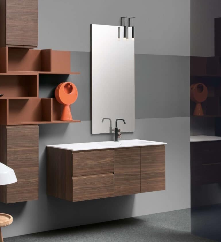 Mobile Arredo Bagno BD50 L 120.5 cm Personalizzabile di Compab | Interno77