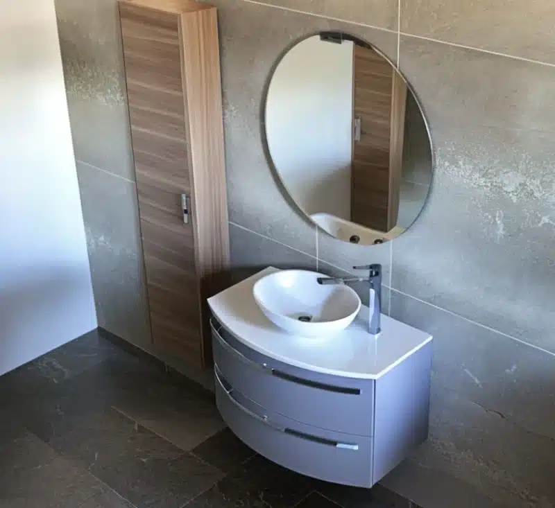 Arcom Mobile Bagno Curvo L.85.5+35 cm - Design Personalizzabile