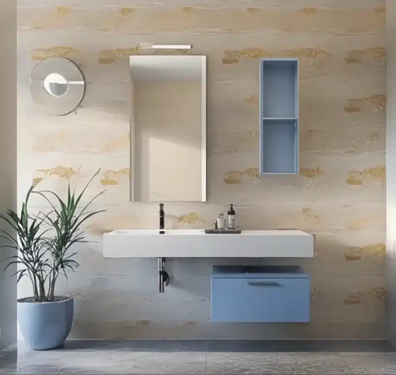 Mobile Bagno Compab Sospeso L.121 cm - Design Moderno