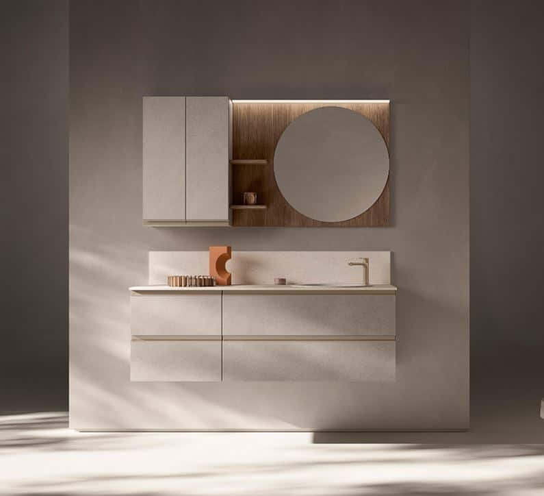 Mobile Bagno Sospeso Compab IP04 - Design Minimalista Personalizzabile