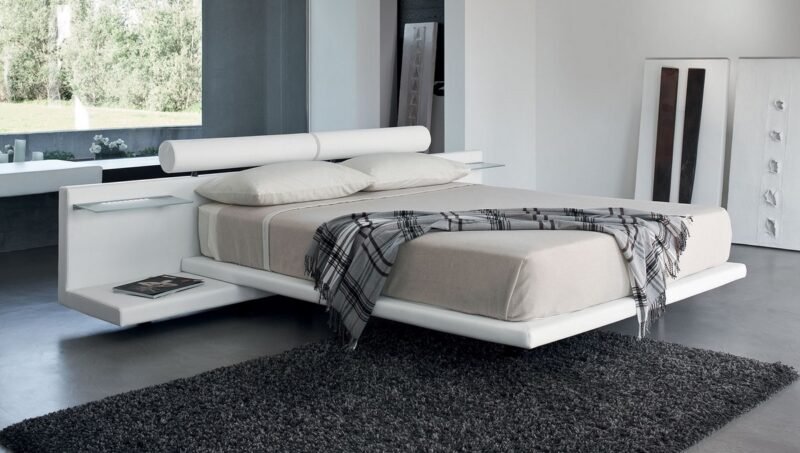 Letto Matrimoniale Design Jojoba - Comodini Integrati | Interno77