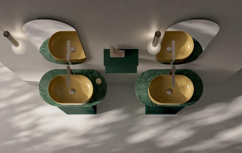 Mobile Bagno Compab IPE IP03 - Design Moderno Lino Lucido