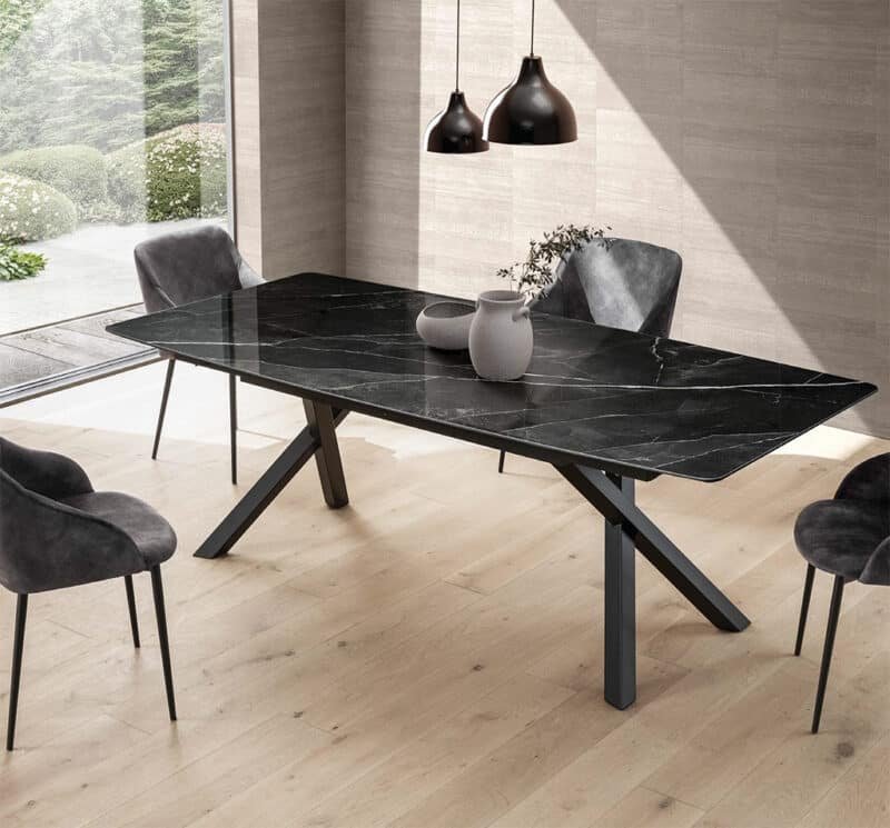Tavolo Laminam Effetto Marmo Xavi La Primavera - Design Italiano