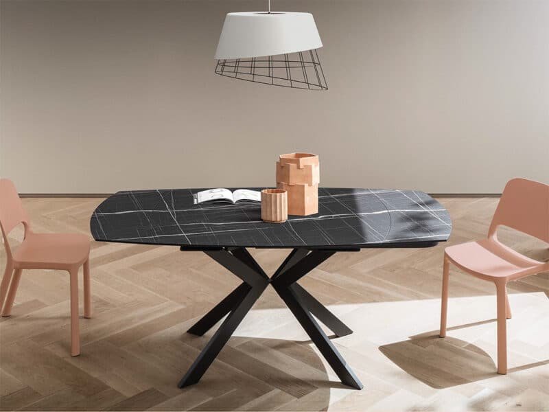 Tavolo Allungabile Girevole La Primavera Leo - Design HPL Jazz