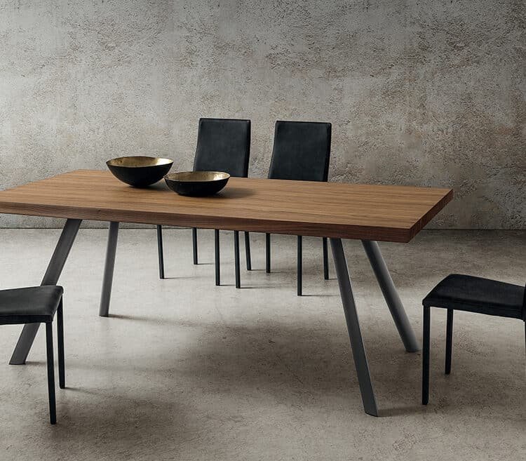 Tavolo Fisso La Primavera Nicola - Noce Scortecciato Design