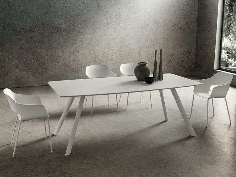 Tavolo Fisso Nicola La Primavera Fenix Bianco Kos 200x100cm
