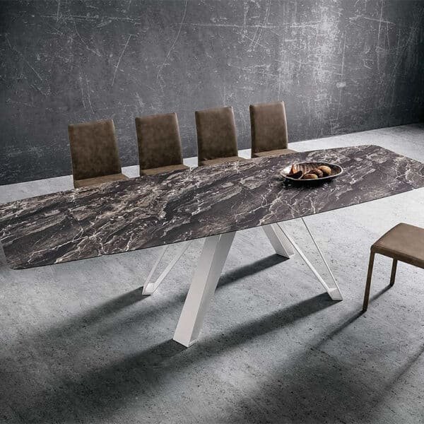 Tavolo Allungabile La Primavera Noah HPL Effetto Marmo 200/280cm