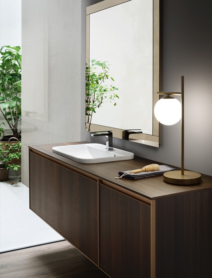 Mobile Bagno Arcom Shape 01 - Eucalipto e Bronzo INTERNO77