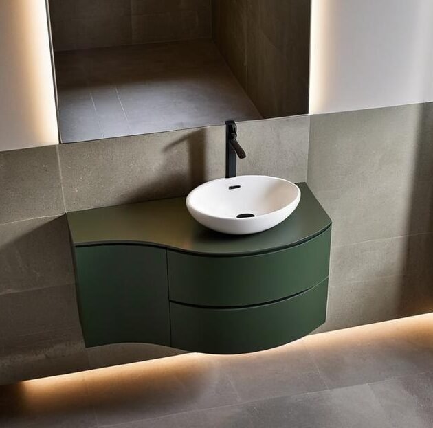Mobile Bagno Curvo Design Soul W707 ARCOM - L.106 CM