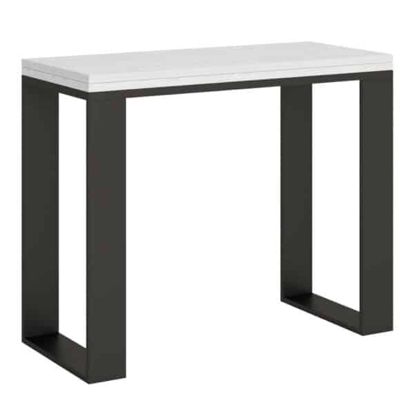 Consolle allungabile 90x40/300 cm Tecno bianco frassino