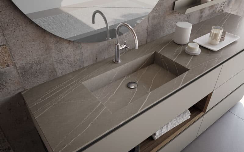 Mobile Bagno con Gola Baxar M3 System - Design Moderno Italiano