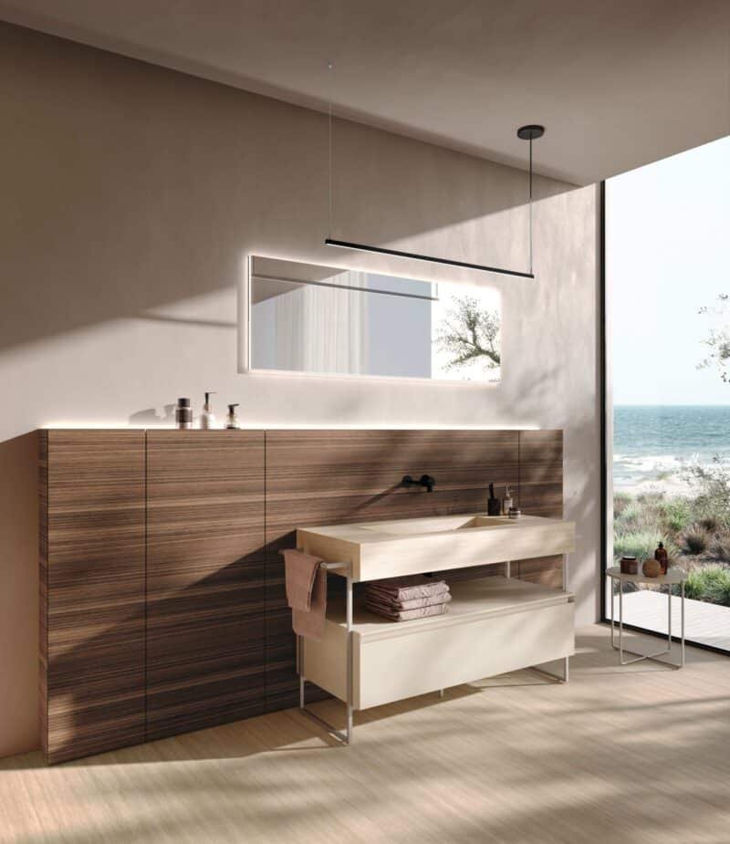 Mobile Bagno con Boiserie Baxar M3 Wally - Design Moderno