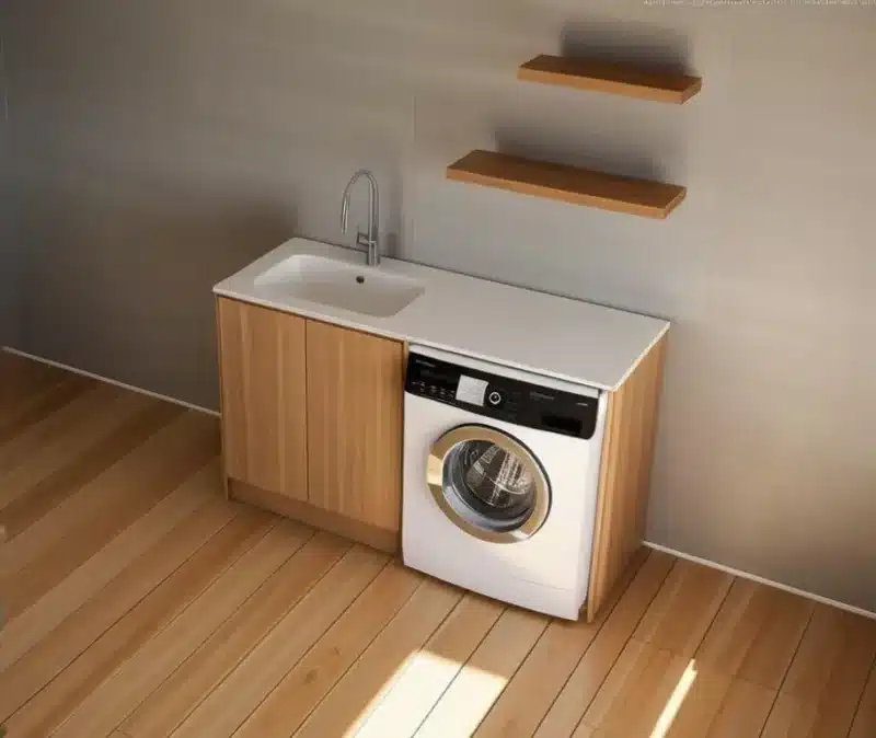 Mobile Coprilavatrice con Lavabo Integrato Compab LAB61 - Design Itali