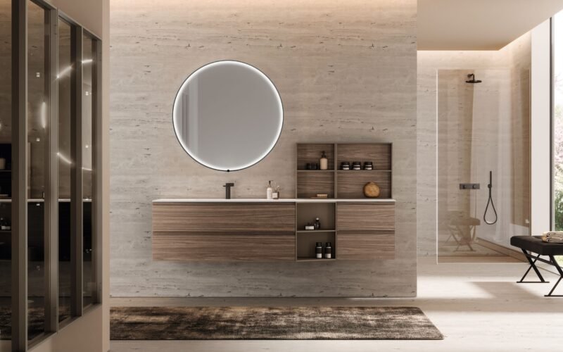Mobile Bagno Maniglia Integrata Baxar M1 Surf - Design Moderno