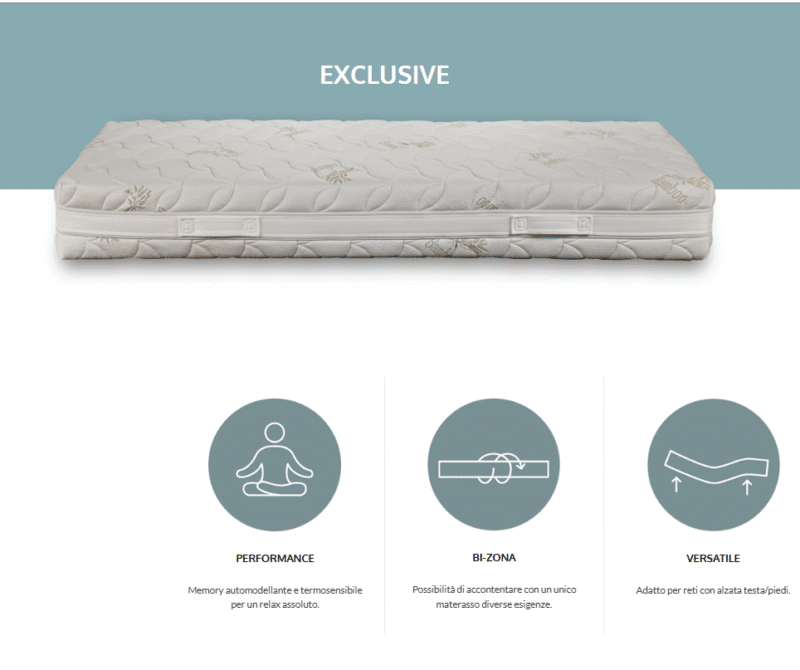 Materasso Memory Foam Ortopedico Exclusive | Dispositivo Medico