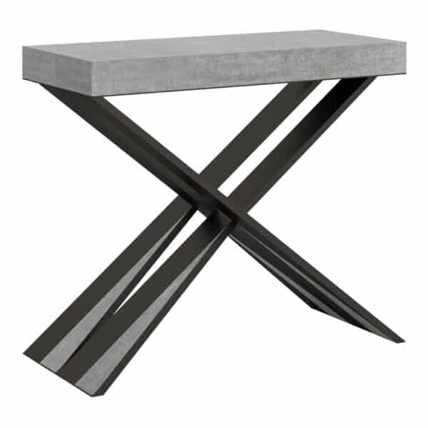 Consolle allungabile 90x40/300 cm Diago Premium cemento