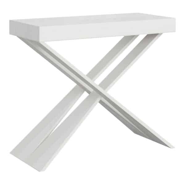 Consolle allungabile 90x40/300 cm Diago bianco frassino