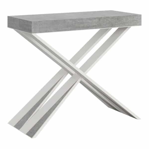 Consolle allungabile 90x40/300 cm Diago cemento