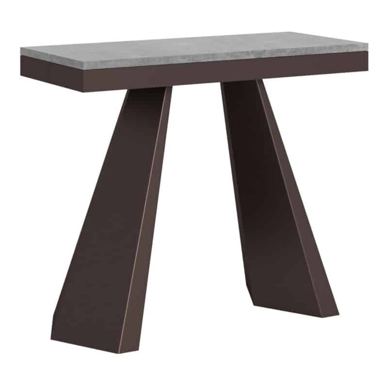 Consolle allungabile 90x40/300 cm Diamante Evolution cemento