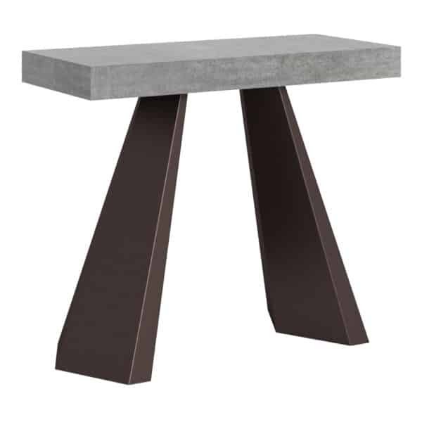 Consolle allungabile 90x40/300 cm Diamante Premium cemento
