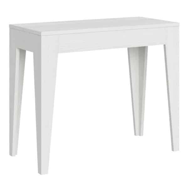 Consolle allungabile 90x42/302 cm Isotta bianco frassino