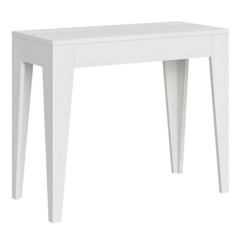 Consolle allungabile 90x42/198 cm Isotta Small bianco frassino