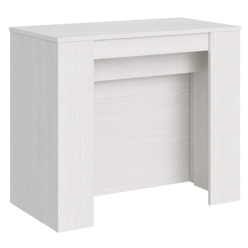 Consolle allungabile 90x48/296 cm Venus bianco frassino allunghe interne