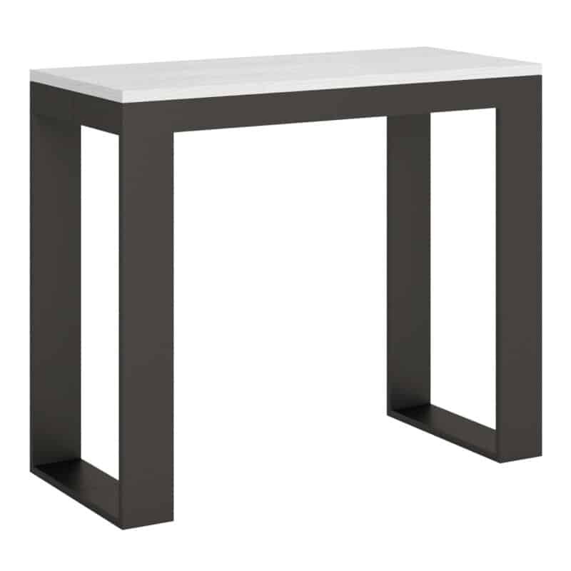 Consolle allungabile 90x40/300 cm Tecno Evolution bianco frassino