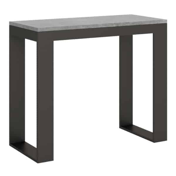 Consolle allungabile 90x40/300 cm Tecno Evolution cemento