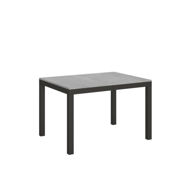 Tavolo allungabile 120/224x90 cm Everyday Evolution cemento telaio e gambe antracite