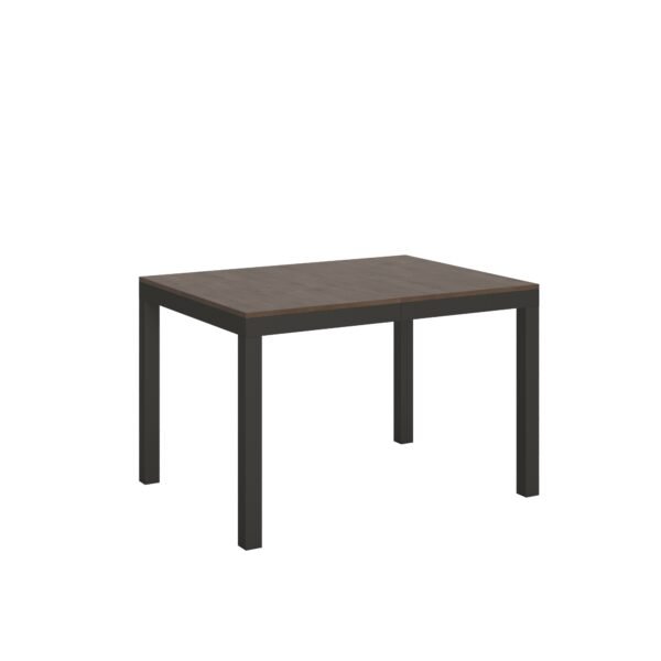 Tavolo allungabile 120/224x90 cm Everyday Evolution noce telaio e gambe antracite