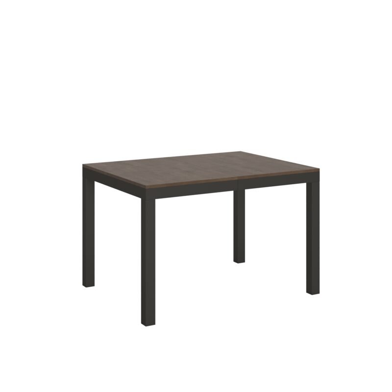 Tavolo allungabile 120/224x90 cm Everyday Evolution noce telaio e gambe antracite