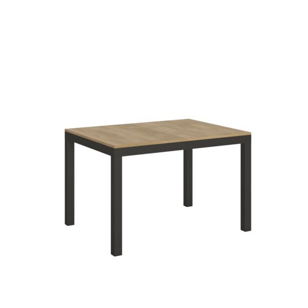 Tavolo allungabile 120/380x90 cm Everyday Evolution quercia natura telaio e gambe antracite