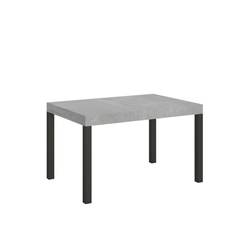 Tavolo allungabile 130/390x90 cm Everyday cemento gambe antracite