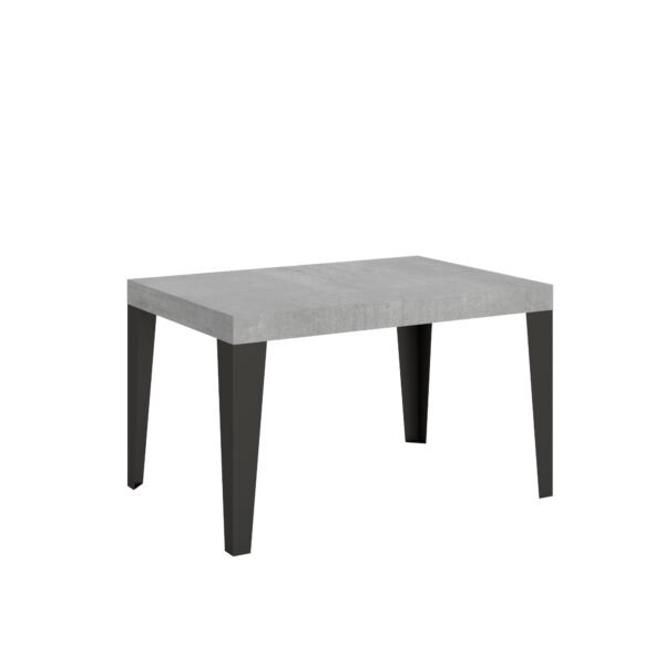 Tavolo allungabile 140/244x90 cm Flame cemento gambe antracite