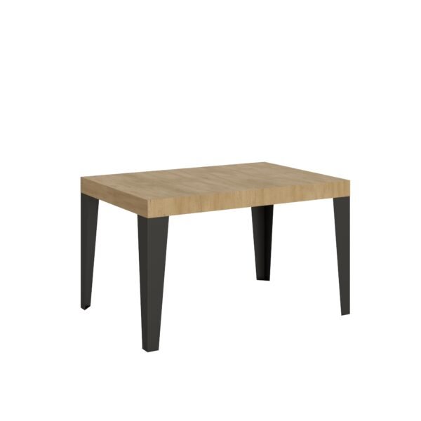 Tavolo allungabile 140/244x90 cm Flame quercia natura gambe antracite