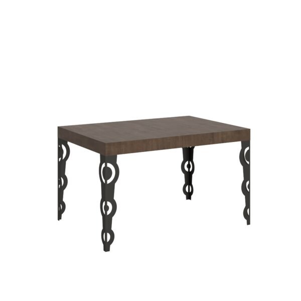 Tavolo allungabile 140/400x90 cm Karamay noce gambe antracite