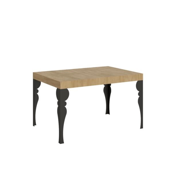 Tavolo allungabile 140/244x90 cm Paxon quercia natura gambe antracite