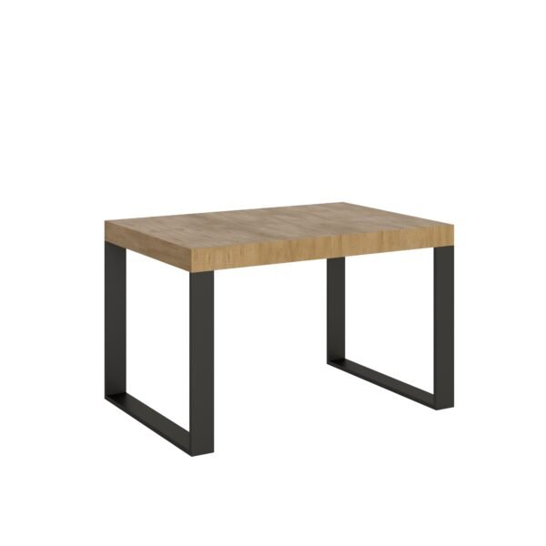 Tavolo allungabile 140/244x90 cm Tecno quercia natura gambe antracite