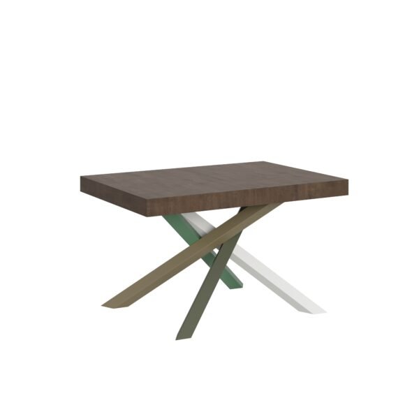 Tavolo allungabile 130/234x90 cm Volantis noce gambe multicolore 4/A