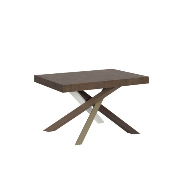 Tavolo allungabile 140/400x90 cm Volantis noce gambe multicolore 4/C