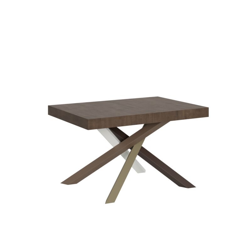 Tavolo allungabile 130/234x90 cm Volantis noce gambe multicolore 4/C