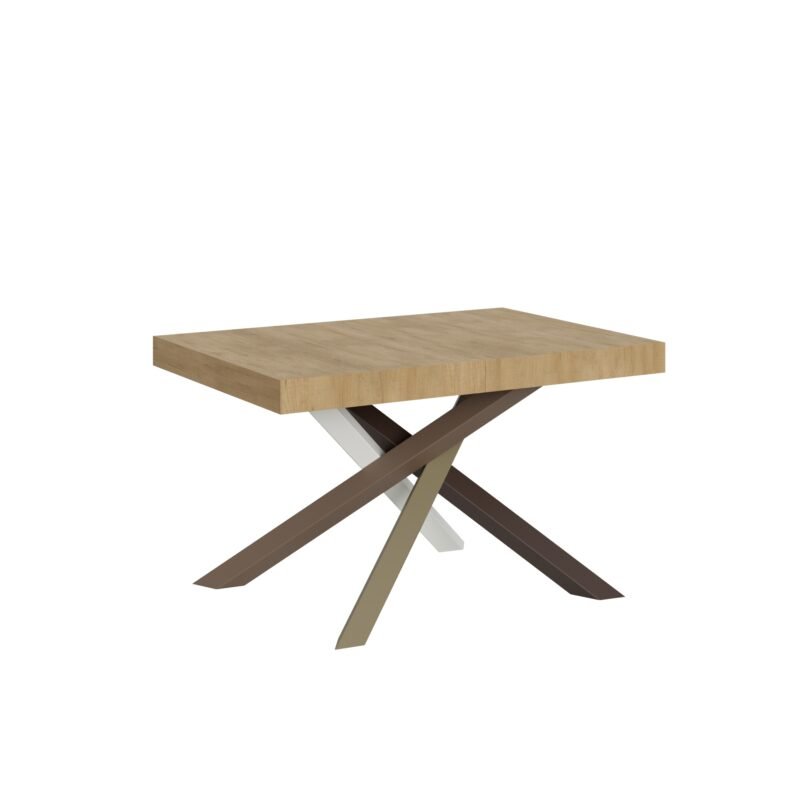 Tavolo allungabile 130/234x90 cm Volantis quercia natura gambe multicolore 4/C