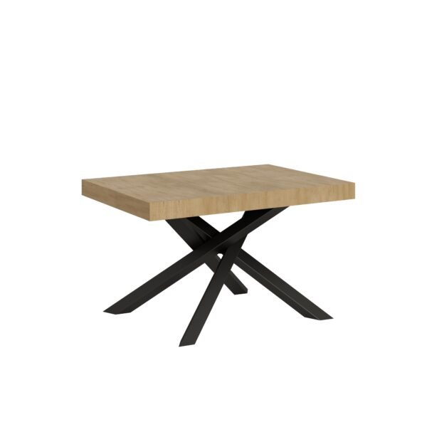 Tavolo allungabile 140/400x90 cm Volantis quercia natura gambe antracite