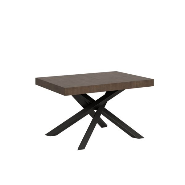Tavolo allungabile 140/244x90 cm Volantis noce gambe antracite