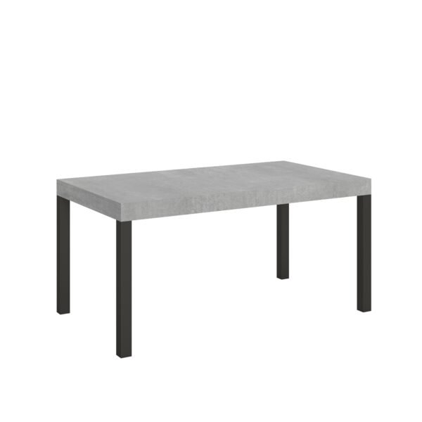 Tavolo allungabile 160/420x90 cm Everyday cemento gambe antracite