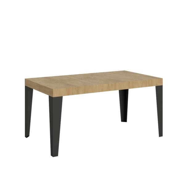 Tavolo allungabile 160/420x90 cm Flame quercia natura gambe antracite