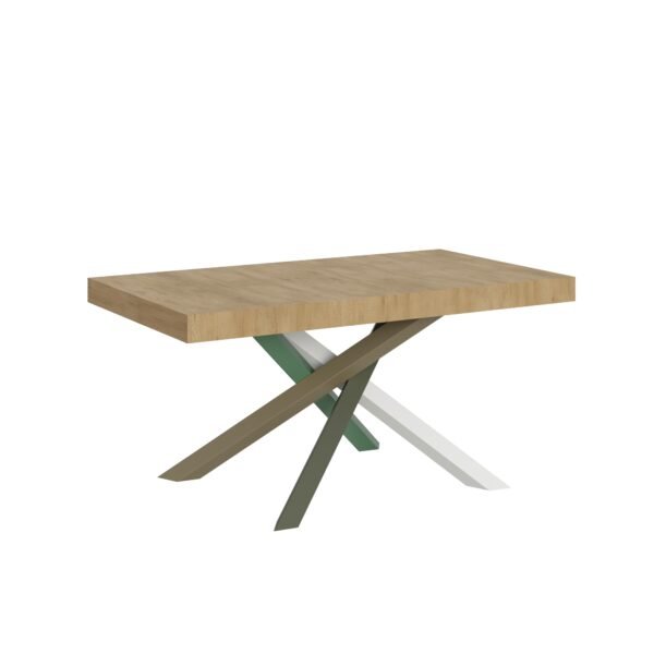 Tavolo allungabile 160/420x90 cm Volantis quercia natura gambe multicolore 4/A